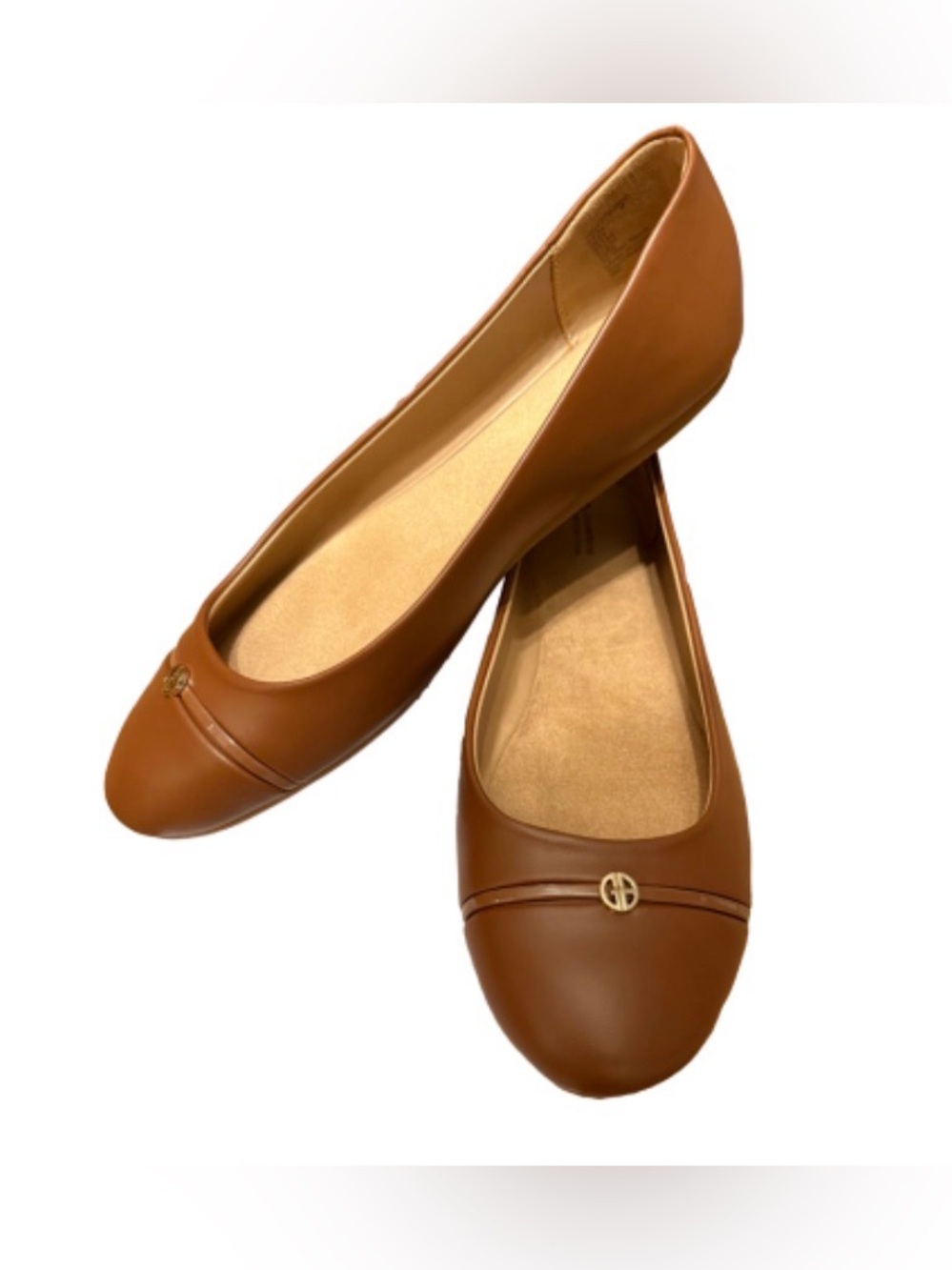 Giani Bernini Women's Agness Memory Foam Cap Toe Ballet Flats
